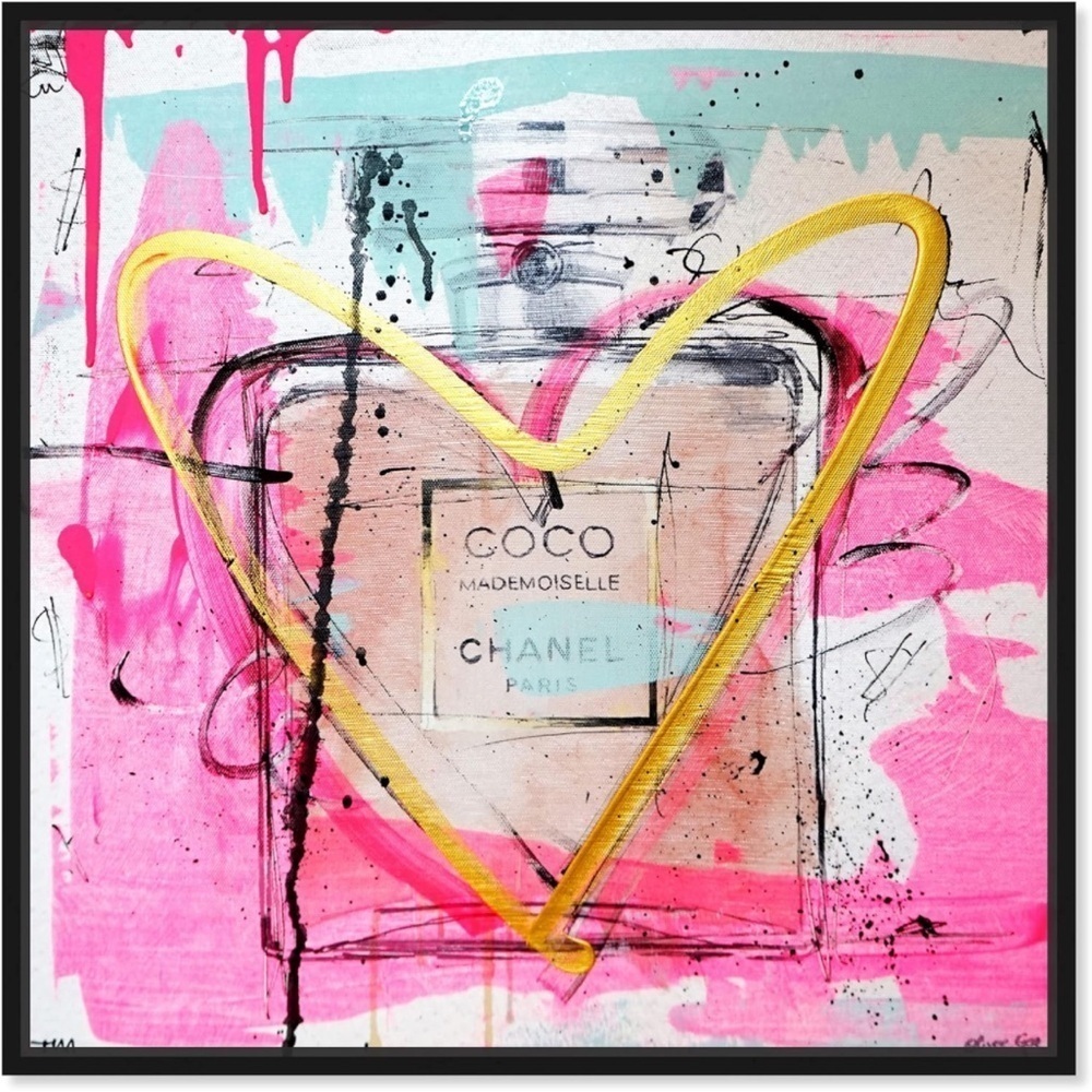 Glam Wall Art Canvas Prints 'Mademoiselle Remix' Perfumes